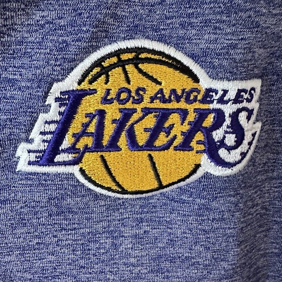 LA Lakers Women's Columbia Golf 1/4 Zip Purple Long Sleeve Pullover Shirt Large - Picture 2 of 10